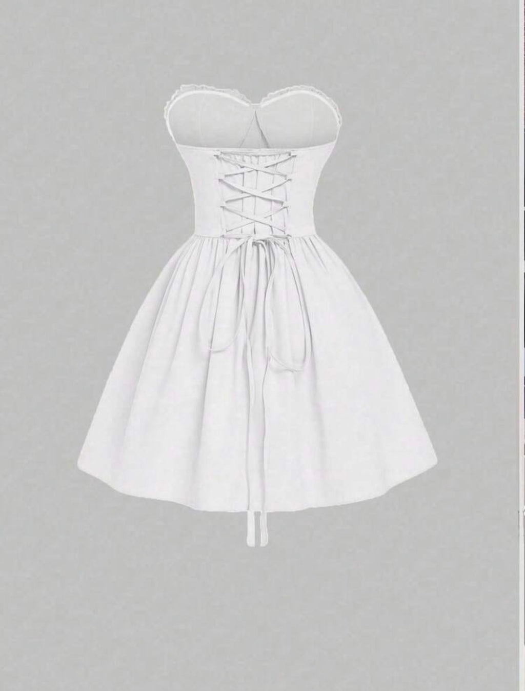 A-Line Backless Mini Dress