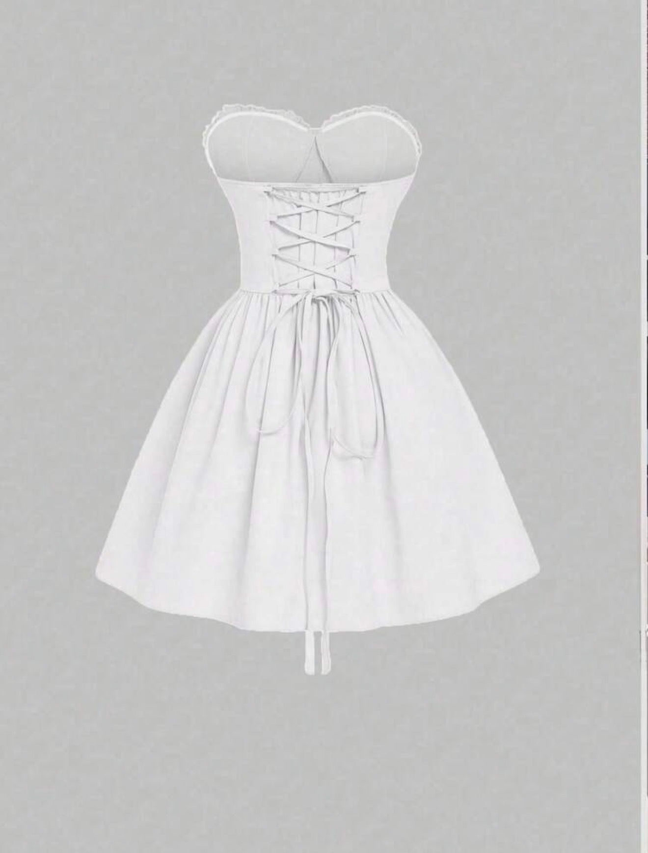 A-Line Backless Mini Dress