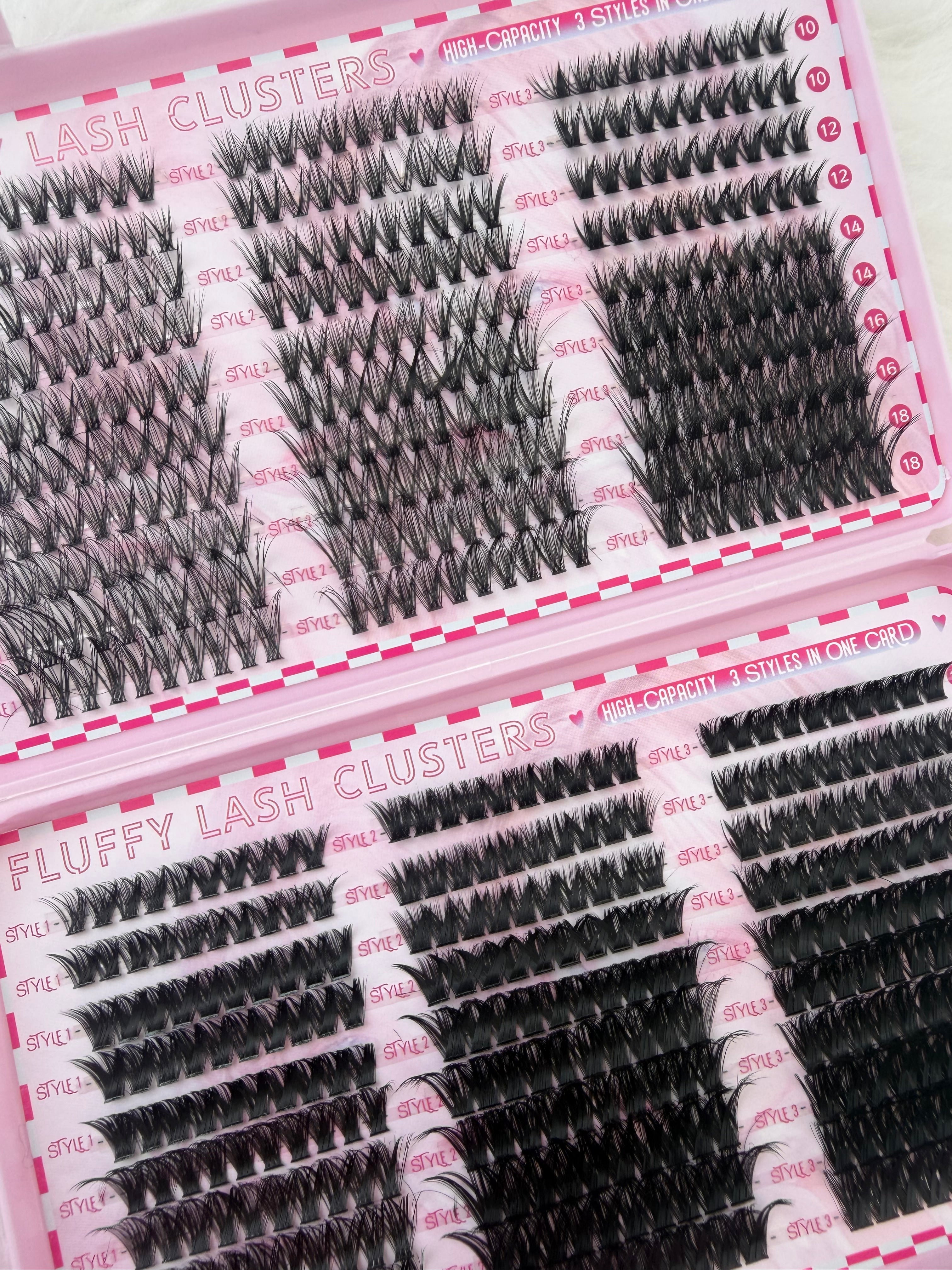 600PCS CLUSTERS, D-CURL