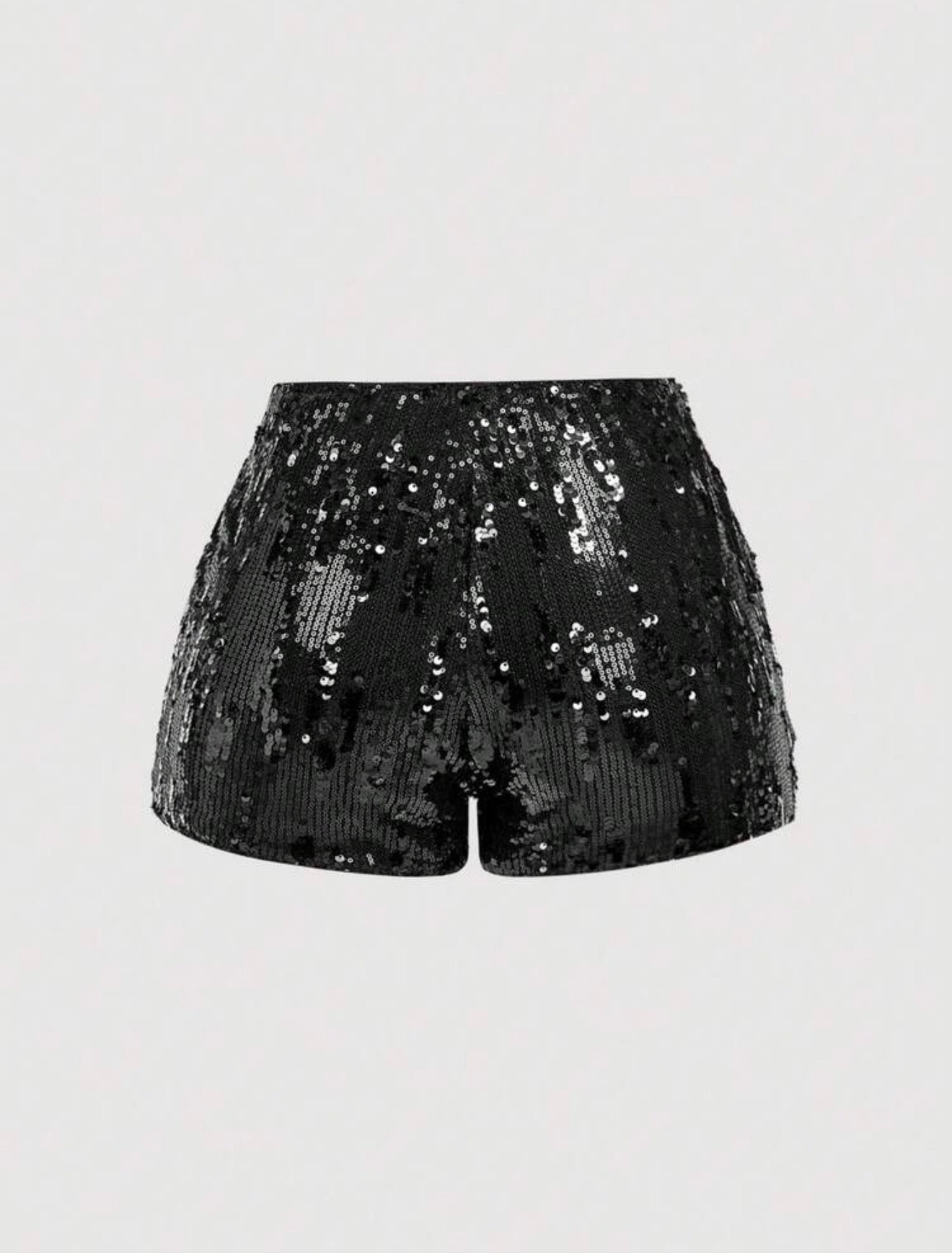 Black Sparkly Short