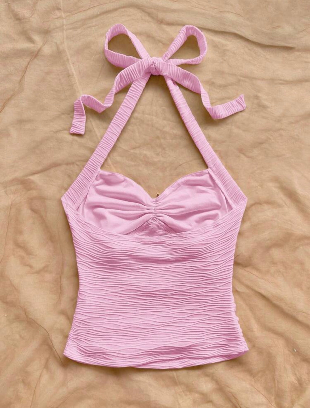 Pink Halter Top Shell & Starfish Decor