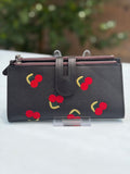 Black Cherry Design Large Wallet