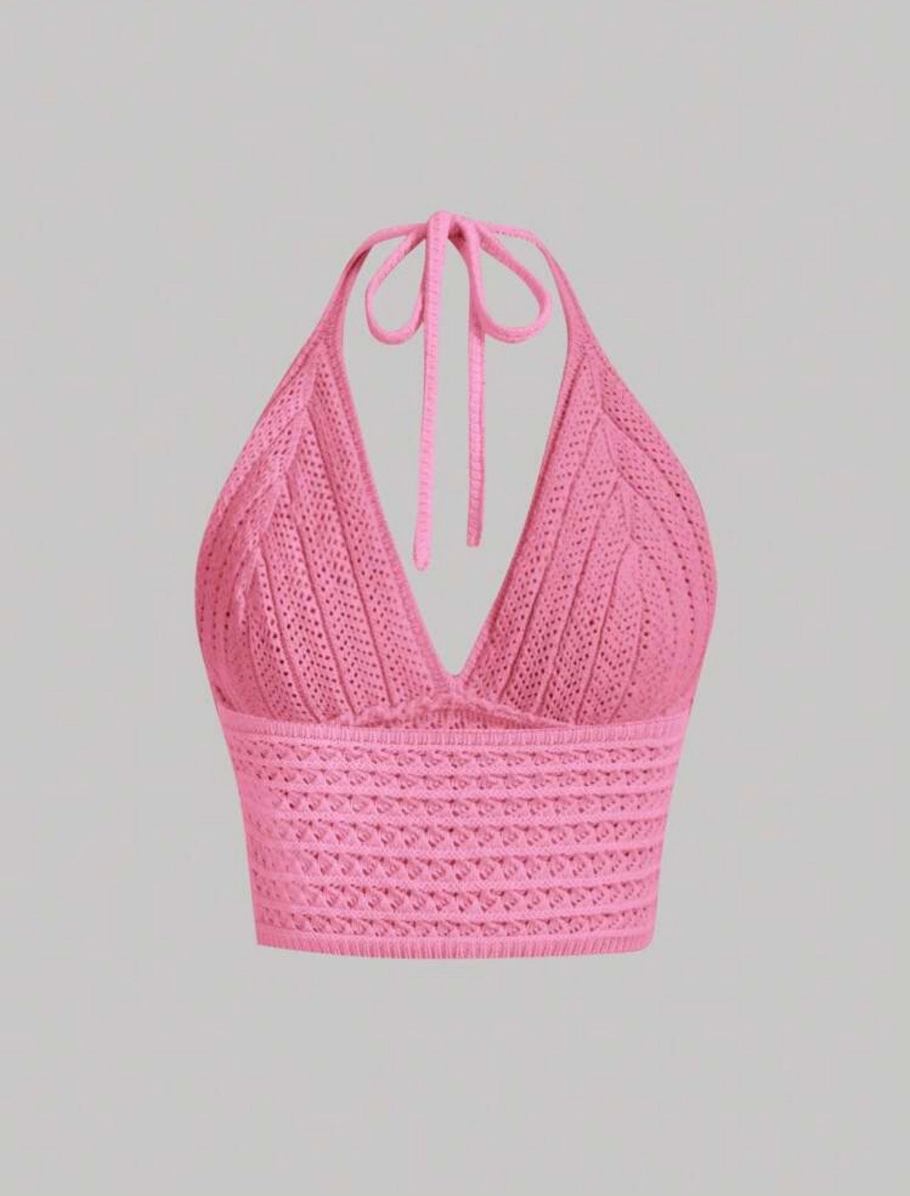 Pink Knitted Halter top