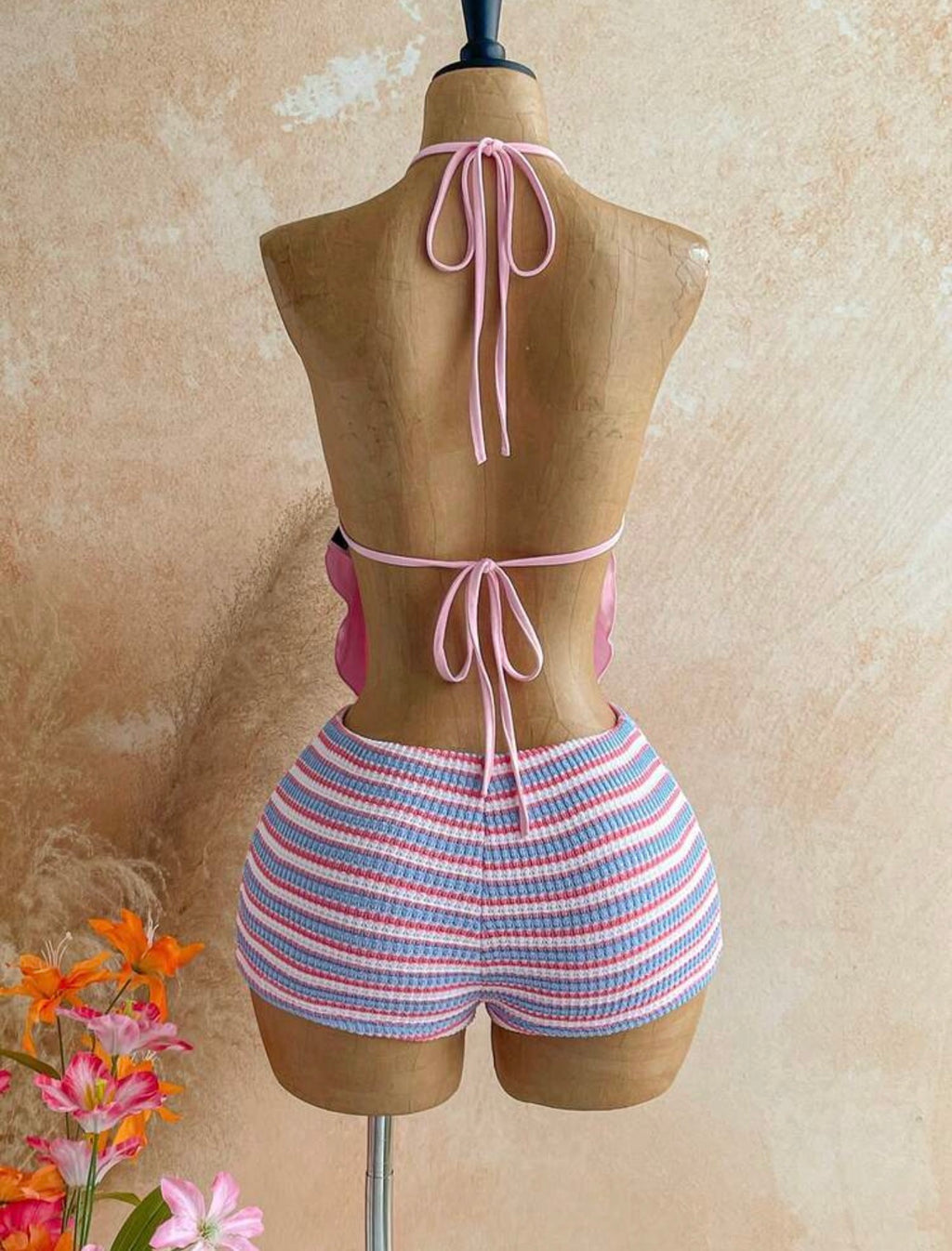 Camisole Hem Top And Mini Shorts 2PCS Set