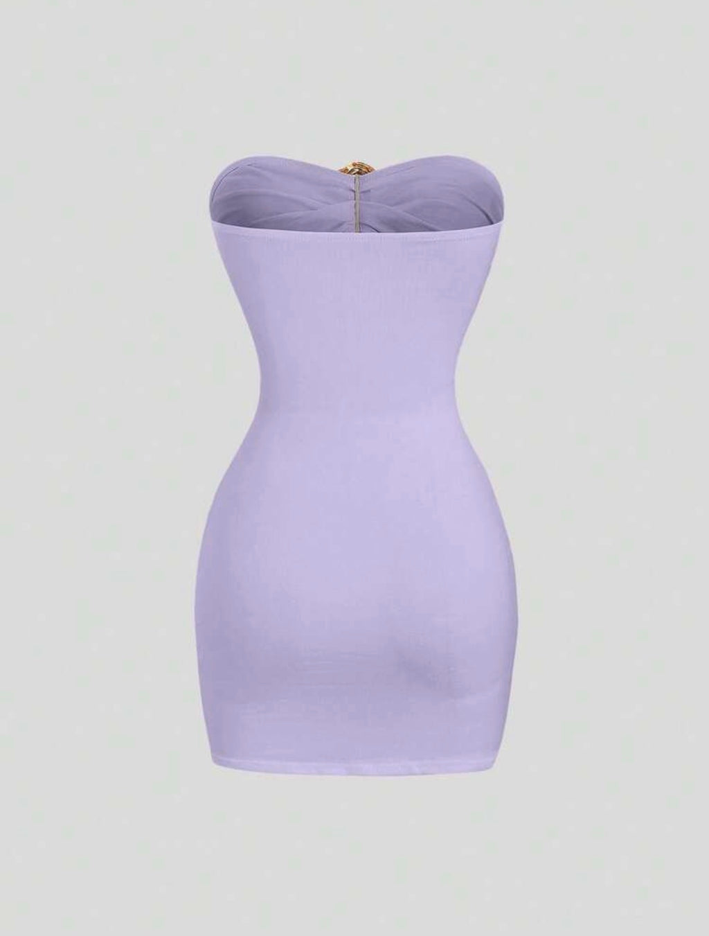 Sexy Fitted Purple Mini Dress