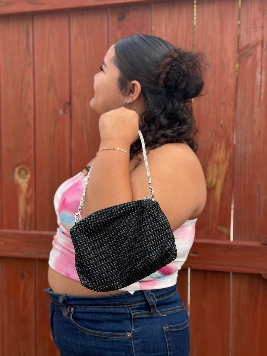 Black Glitter Bag