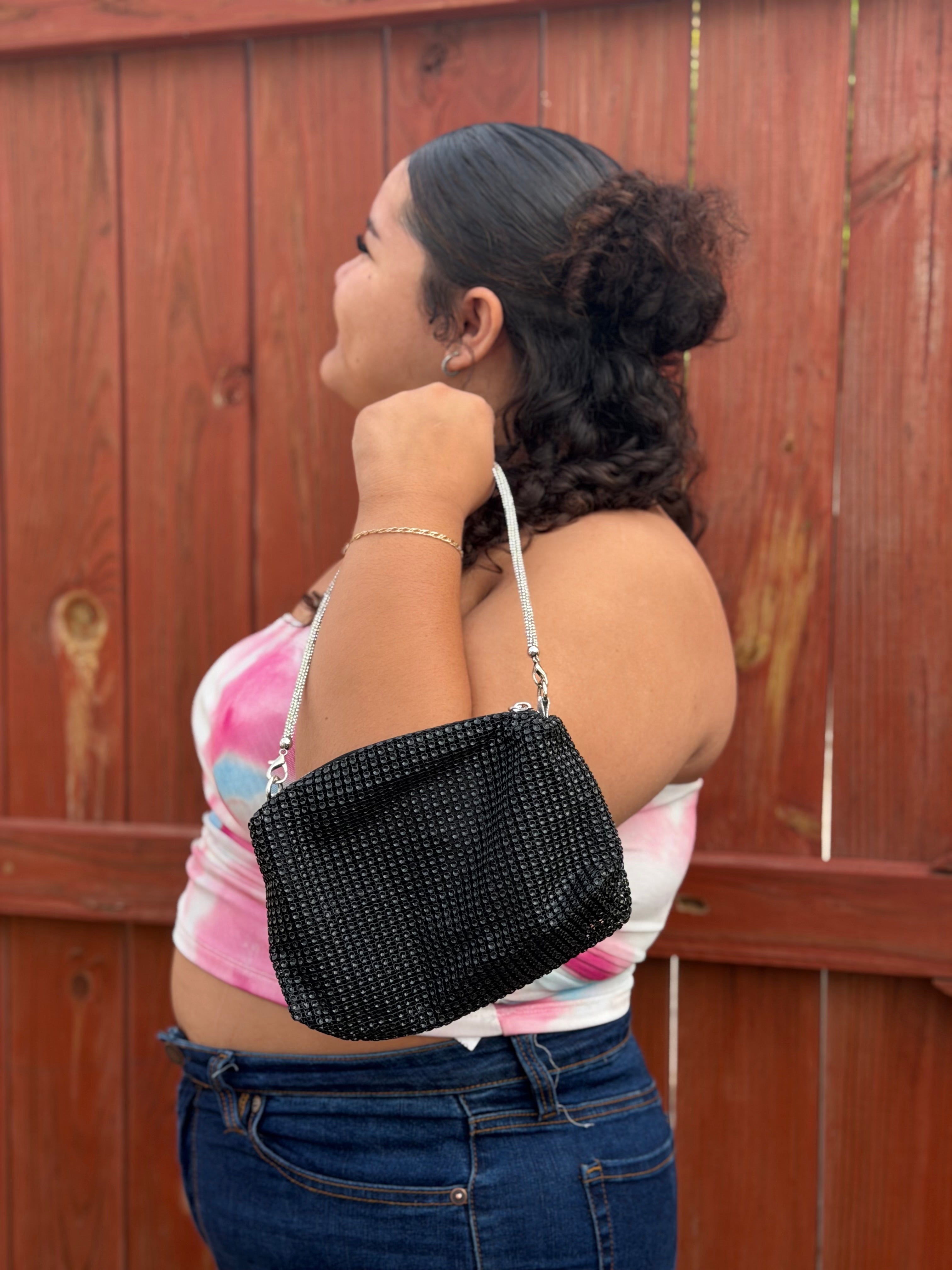 Black Glitter Bag