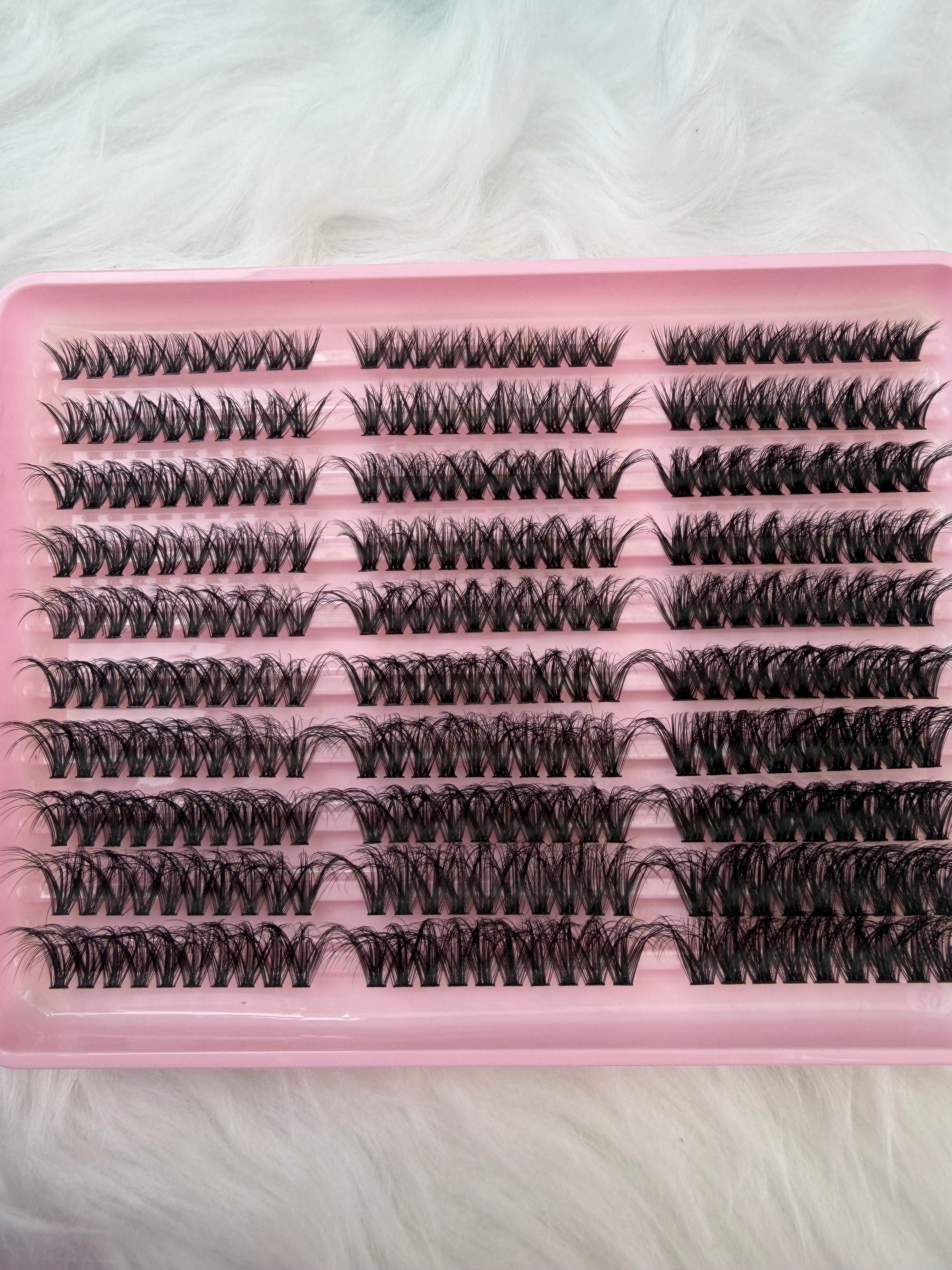 290PCS CLUSTERS C-CURL