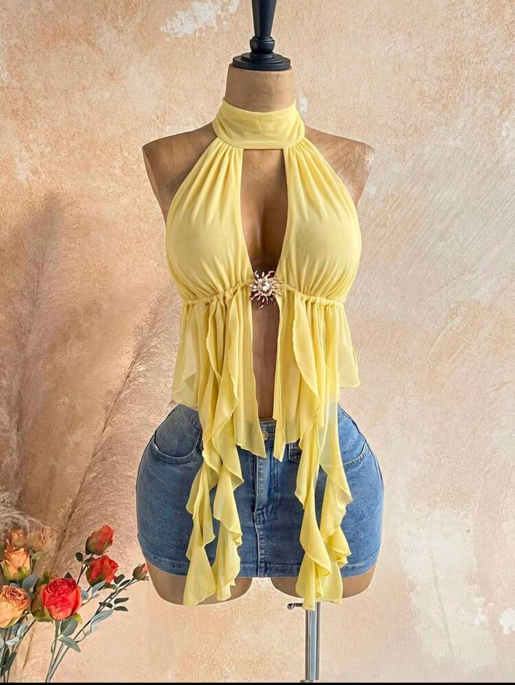 Halter Backless Summer Top