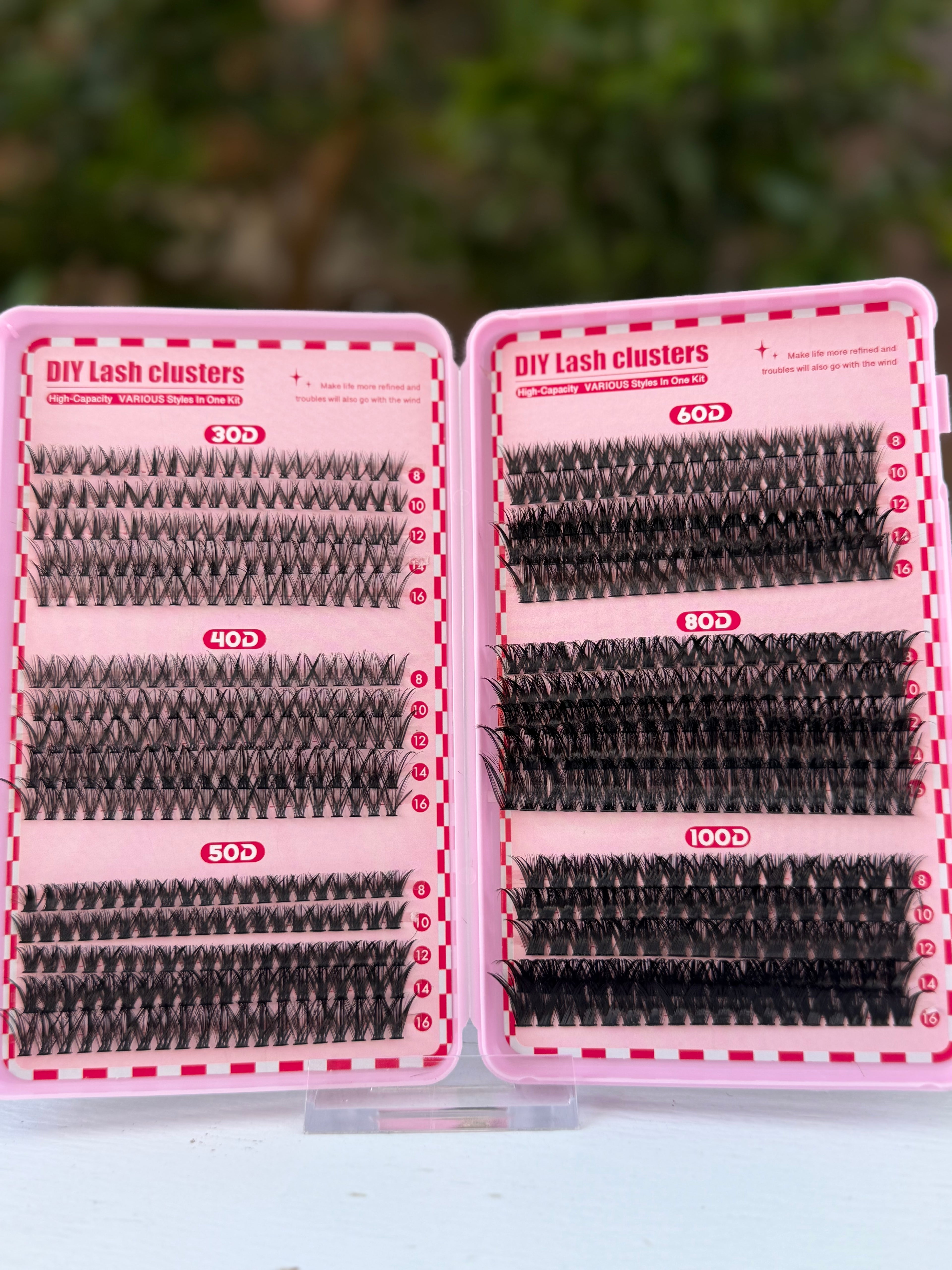 600PCS CLUSTERS, D-CURL