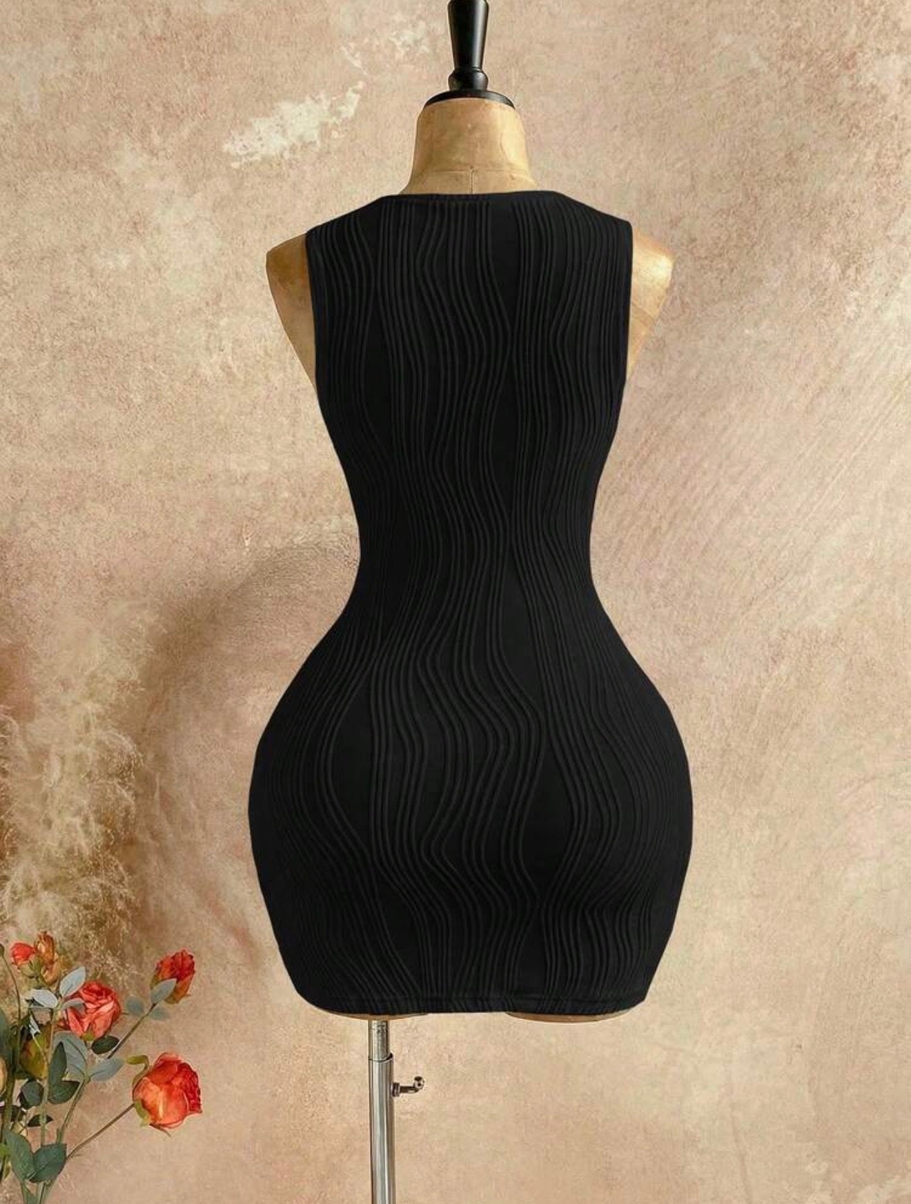 Textured Fabric Dress
