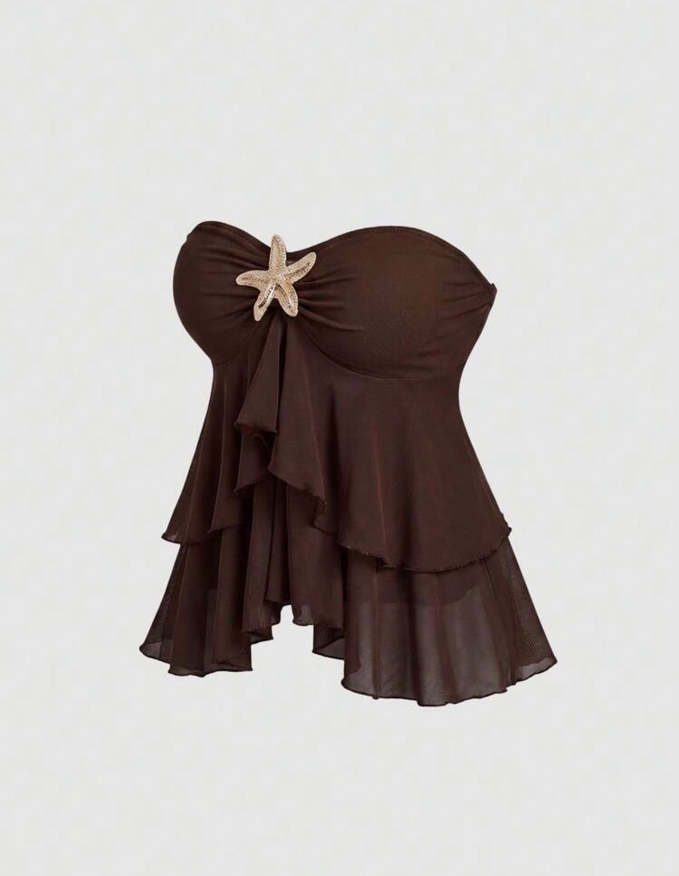 Ruffle Hem Croped Camisole