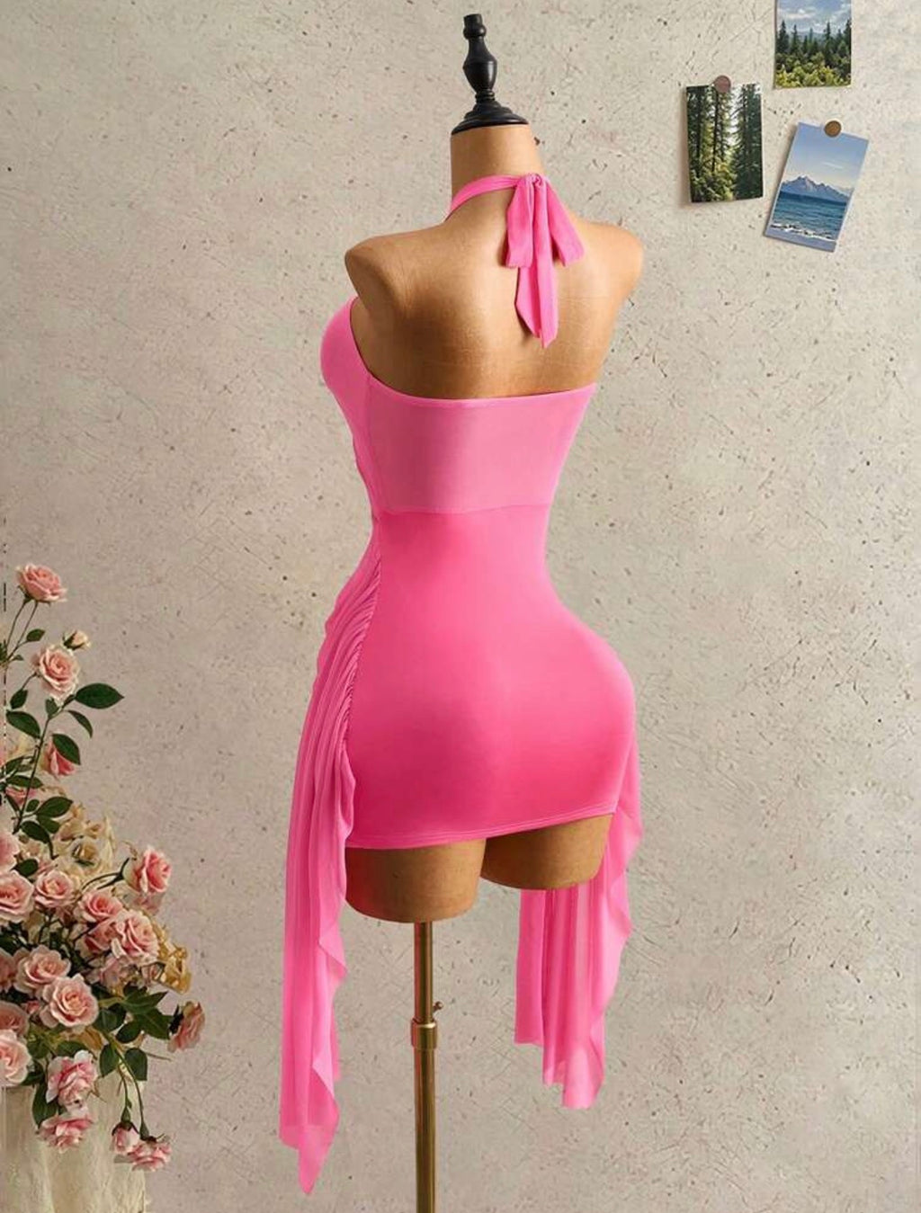 Pink Halter Dress