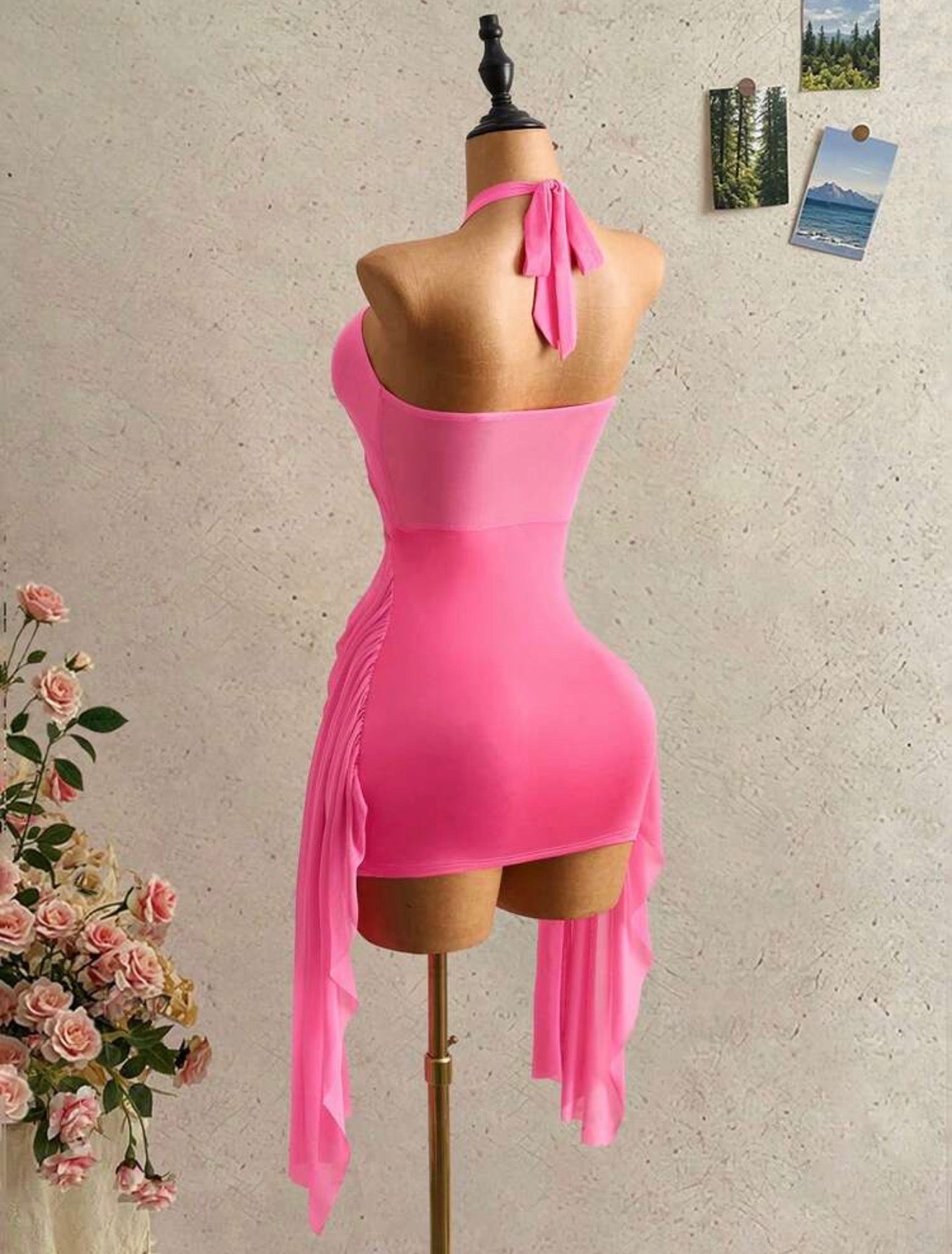 Pink Halter Dress