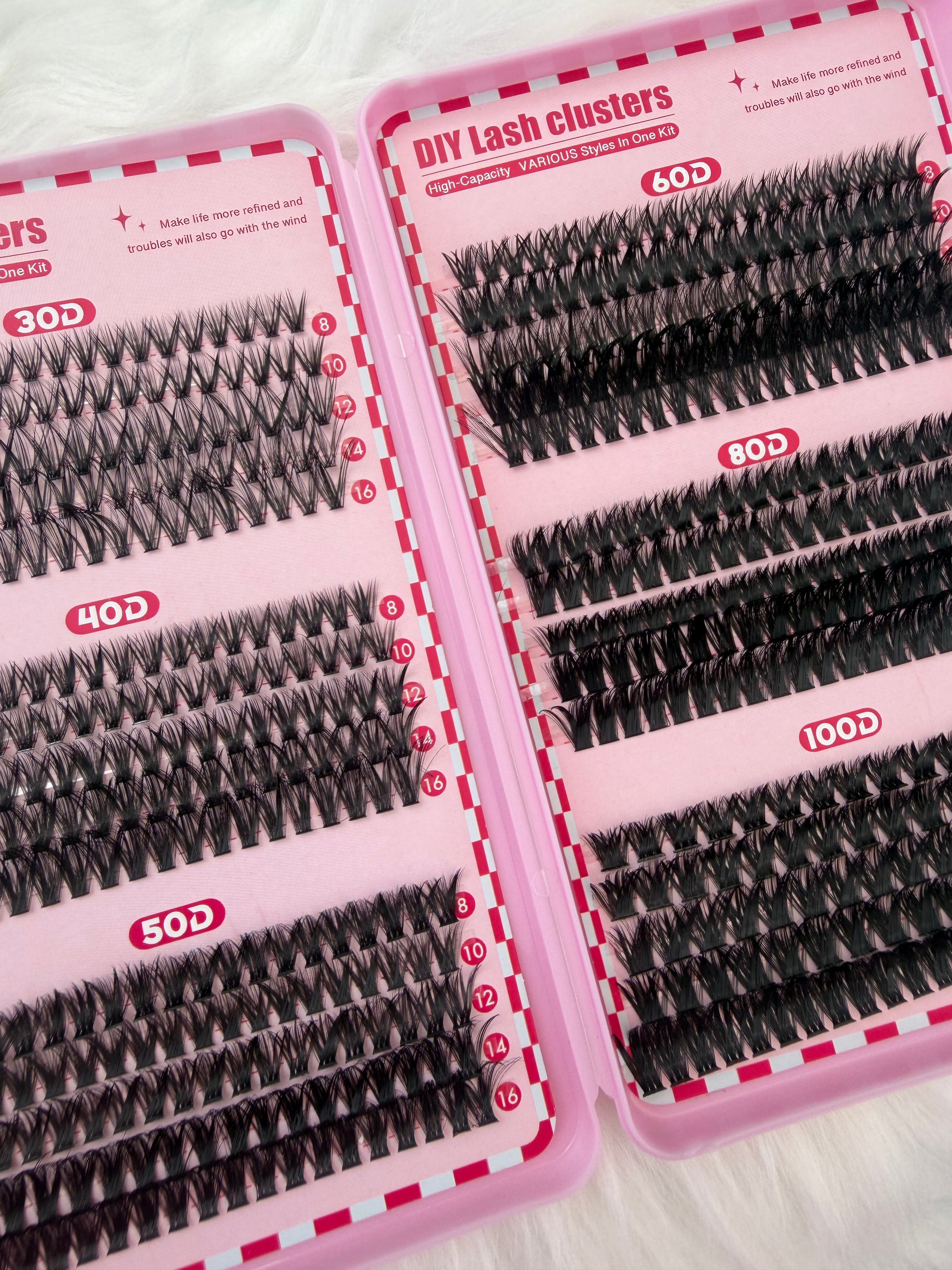 600PCS CLUSTERS, D-CURL