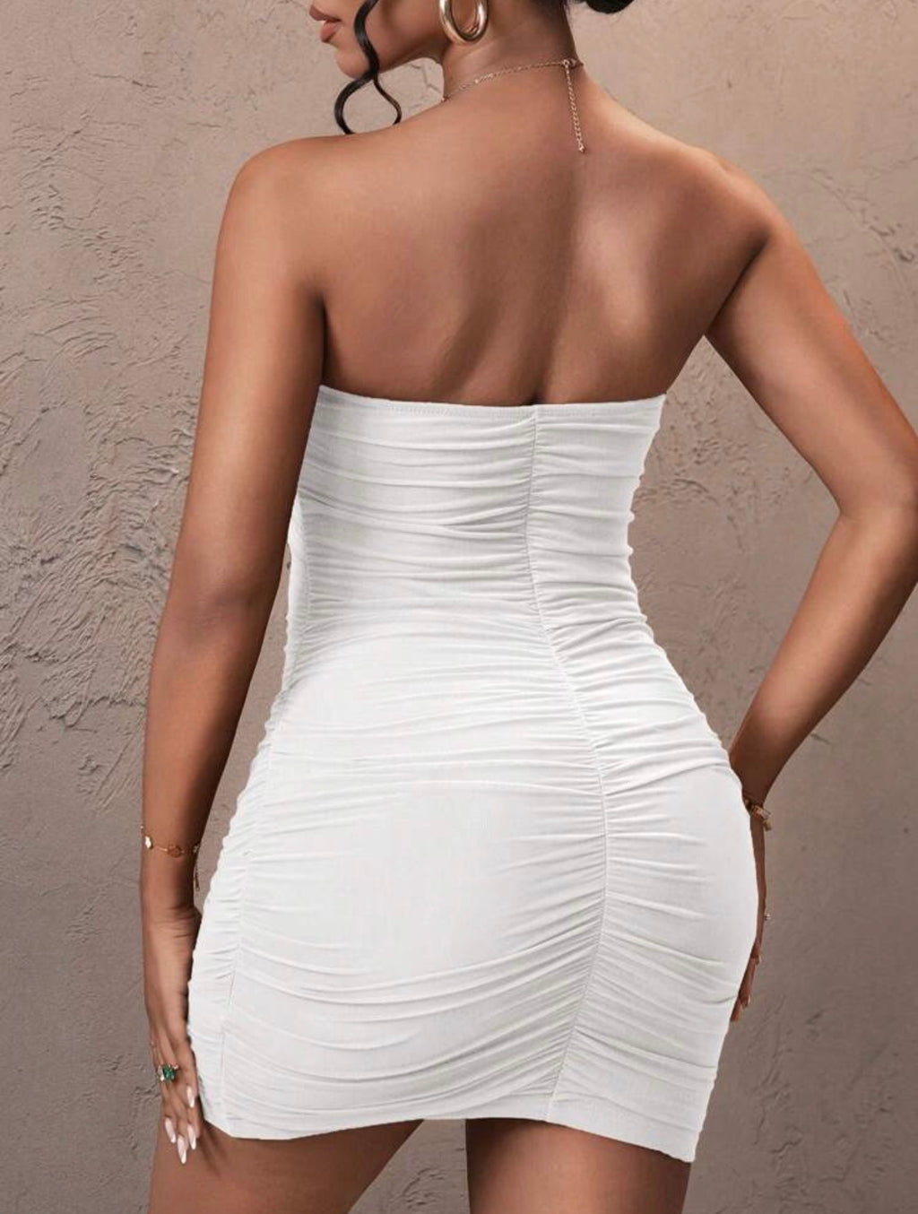 Slim Fit Short Bandeau Mini Dress