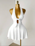 Halter Backless Mini Dress