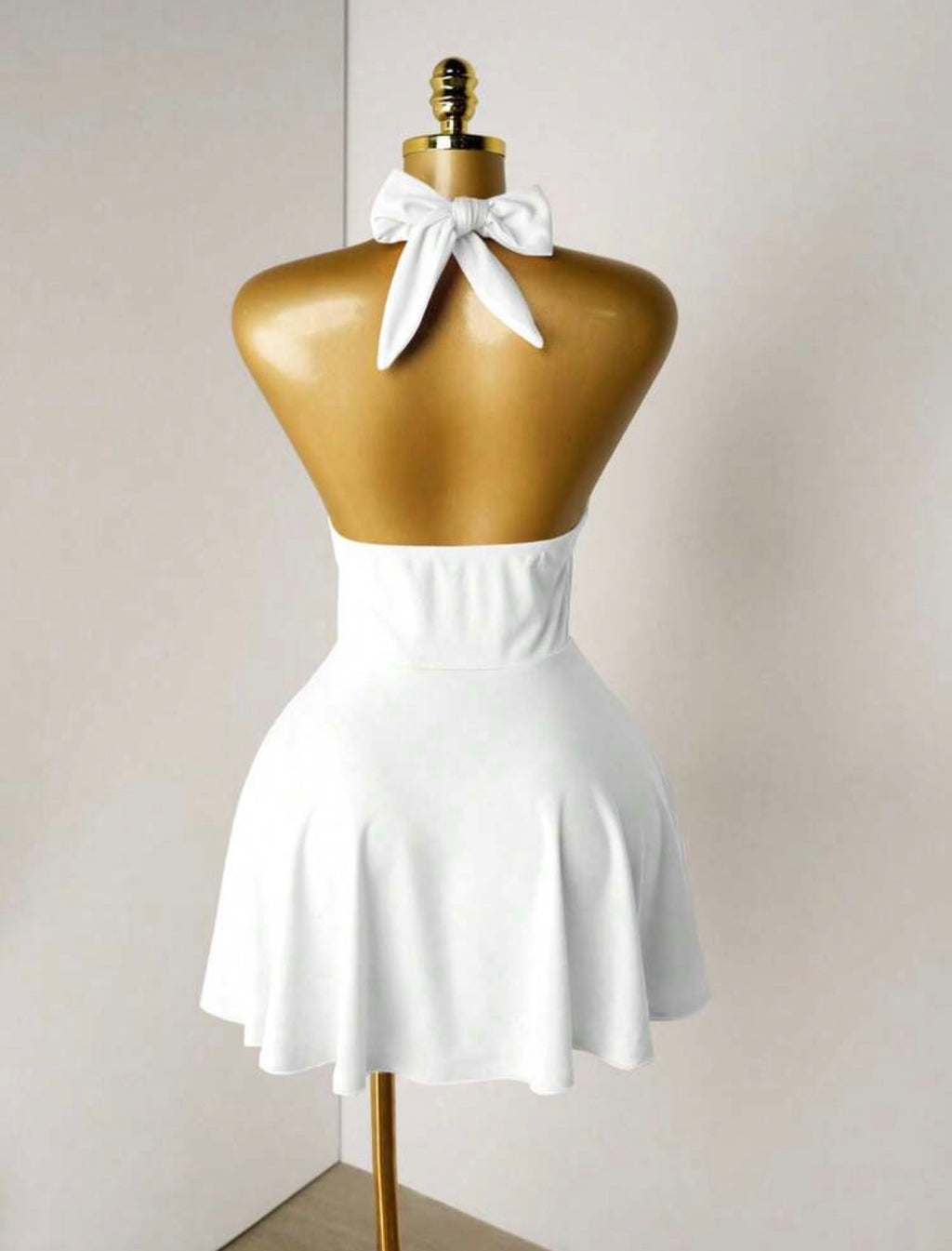 Halter Backless Mini Dress
