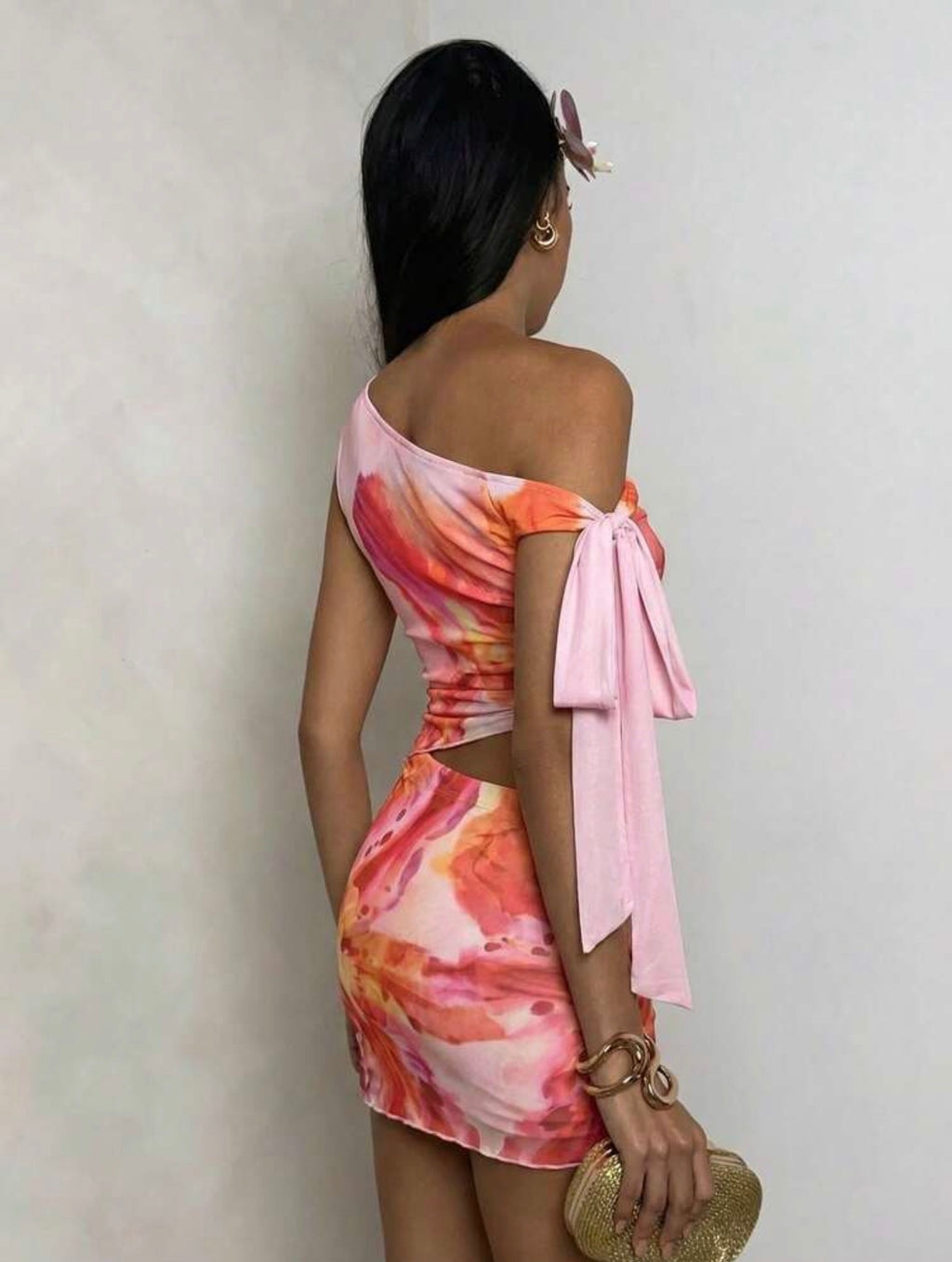 2pc Floral top & Skirt