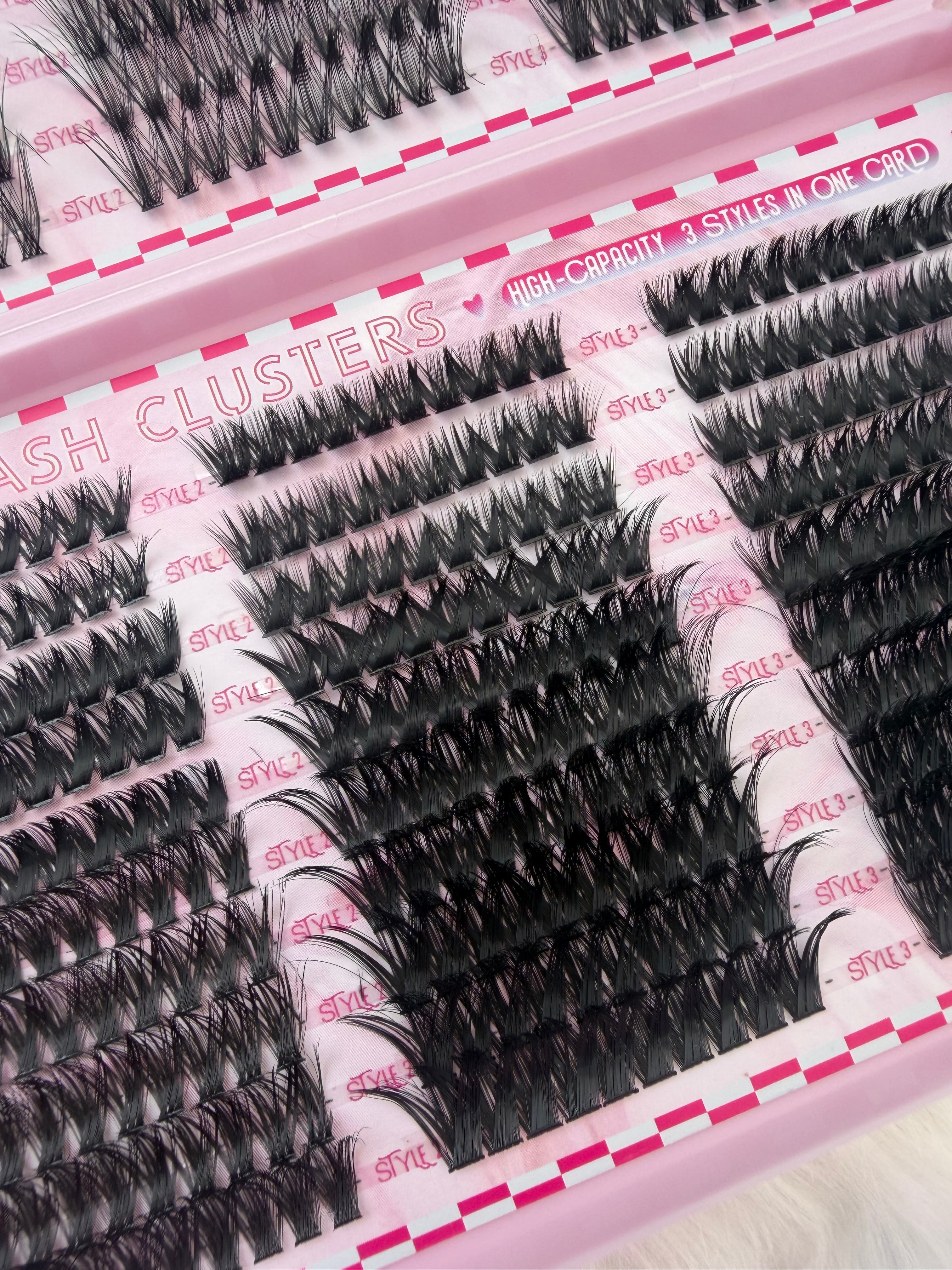 600PCS CLUSTERS, D-CURL