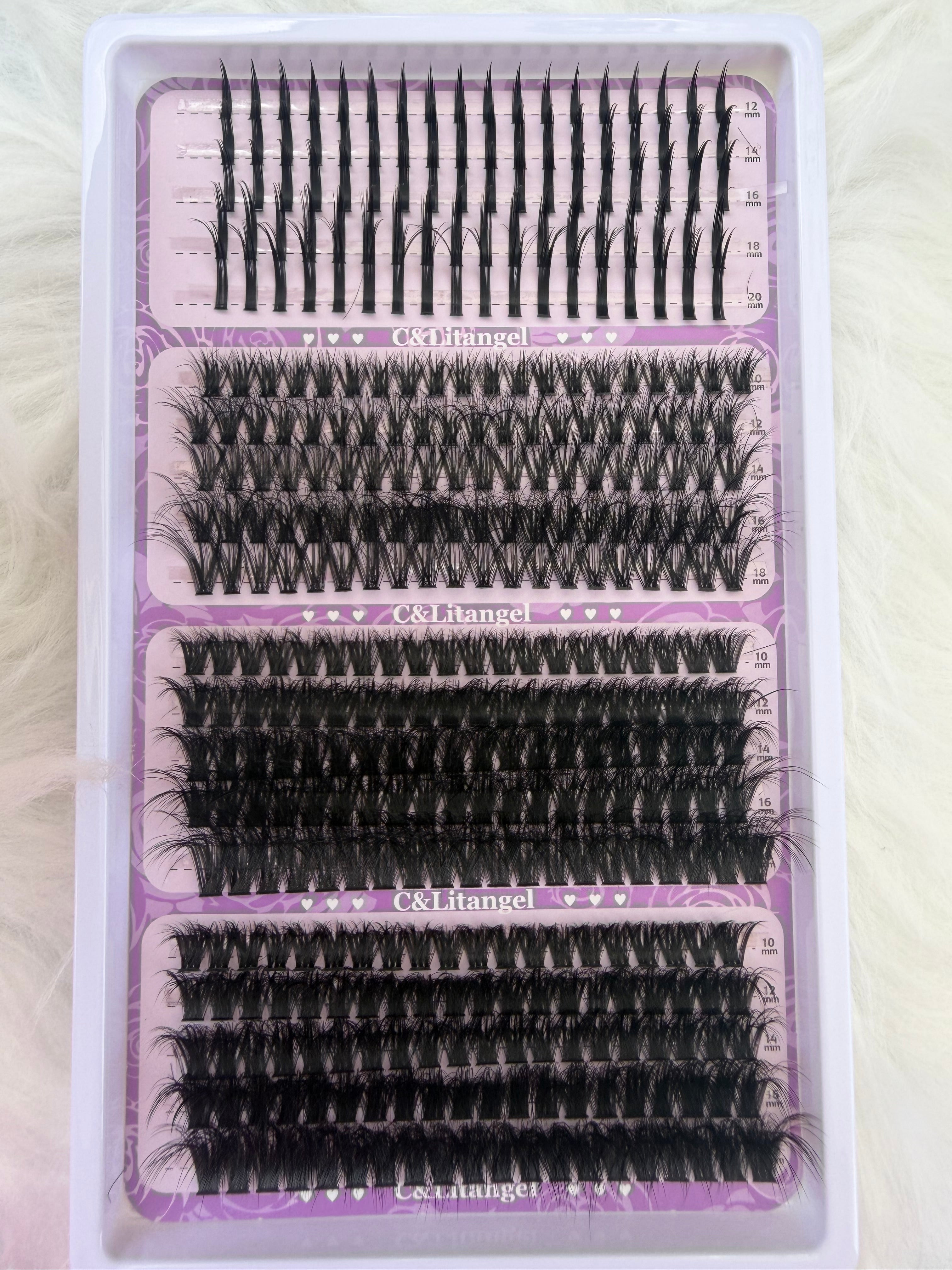 60, 80 & 100D, CC CURL + SPIKES CLUSTERS