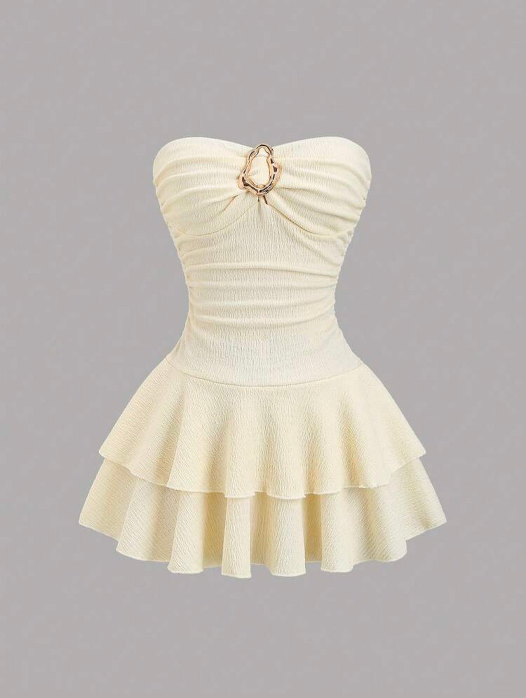 Elegant Strapless Mini Dress