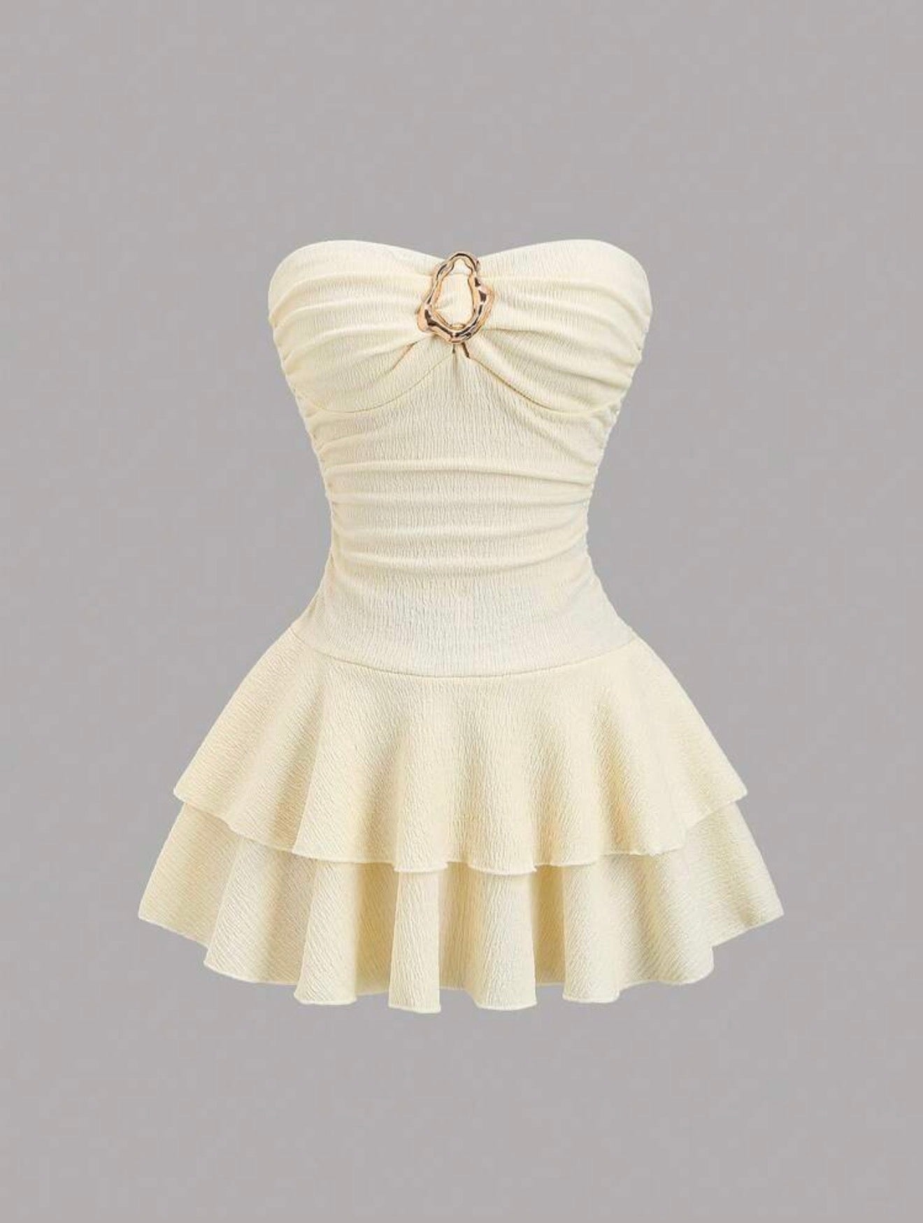 Elegant Strapless Mini Dress