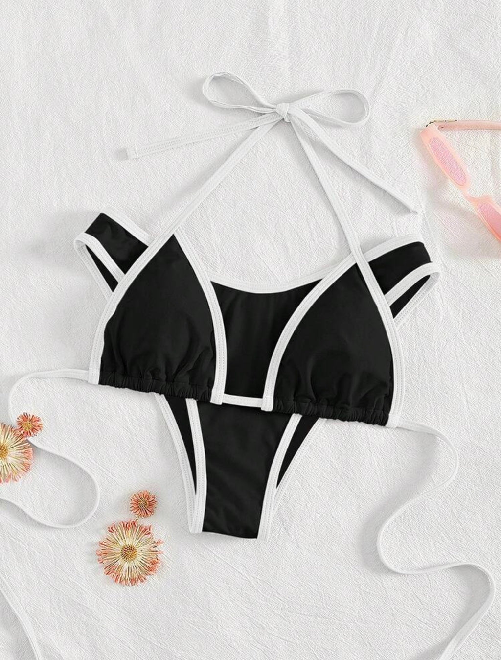 Black & White 2pcs Bikini