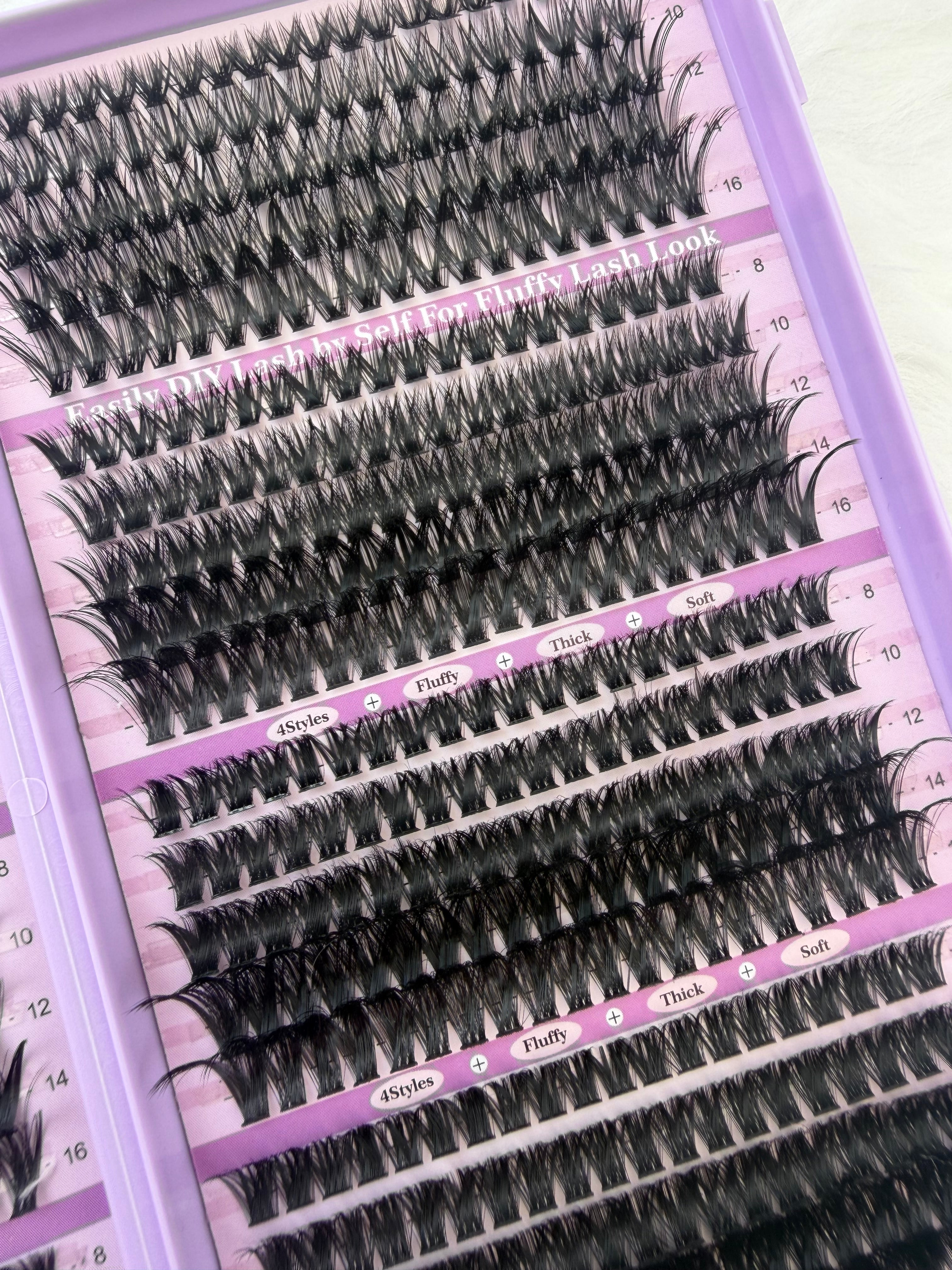 800PCS CLUSTERS D-CURL