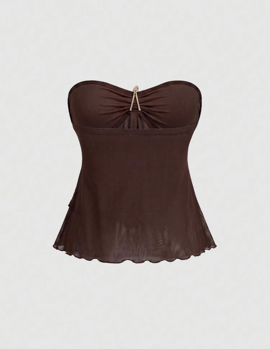 Ruffle Hem Croped Camisole