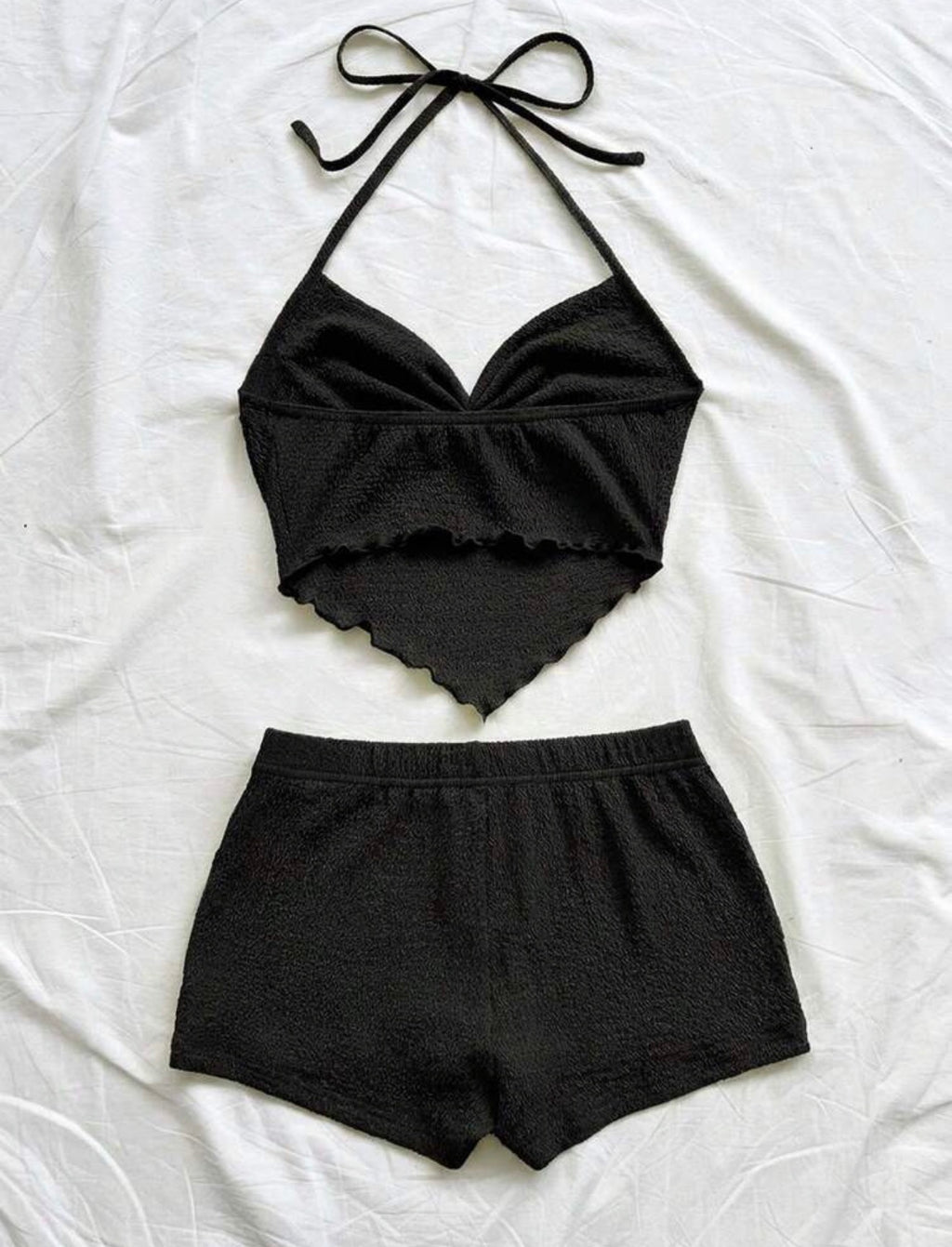 2pcs Halter Top & Mini Skirt