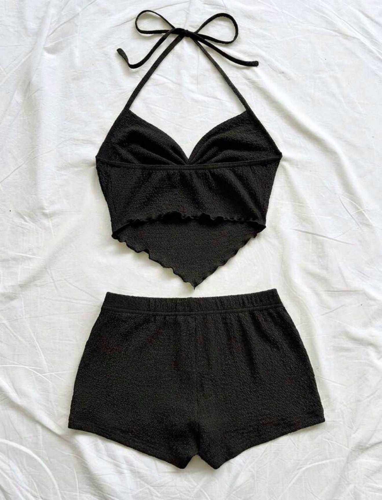 2pcs Halter Top & Mini Skirt