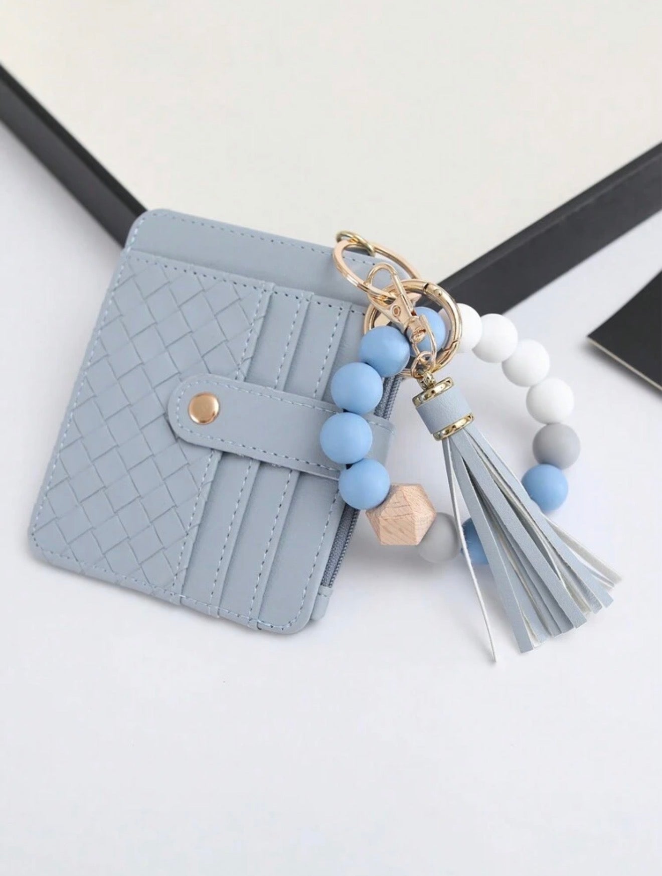 Leather Card Holder with Strap