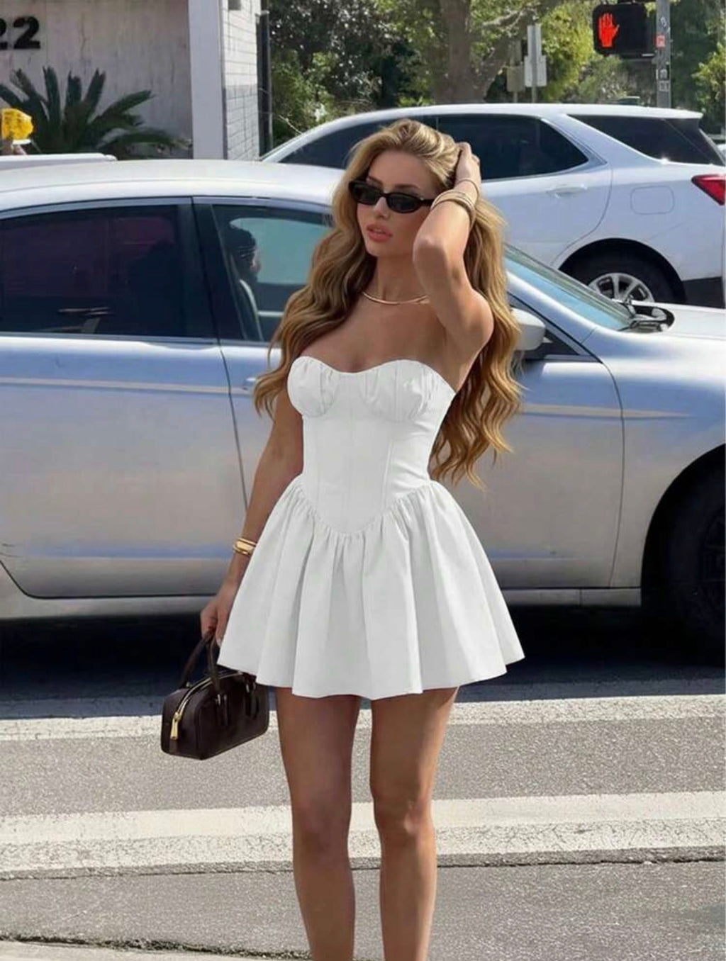 A-Line Backless Mini Dress