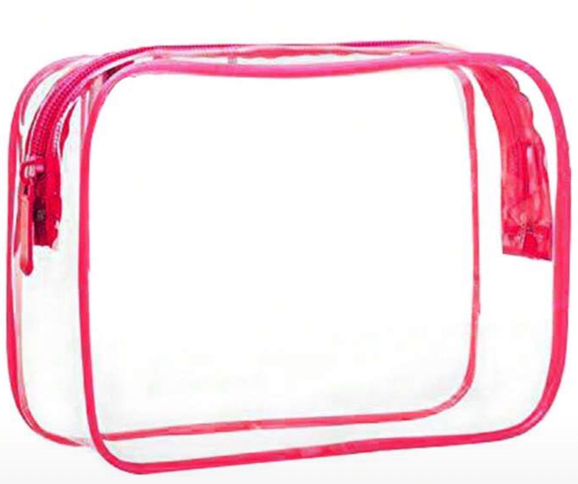 Clear makeup bag
